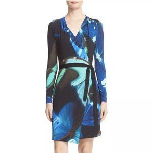NWOT: Ted Baker London Alvira Butterfly Collective Long-Sleeve Wrap Dress